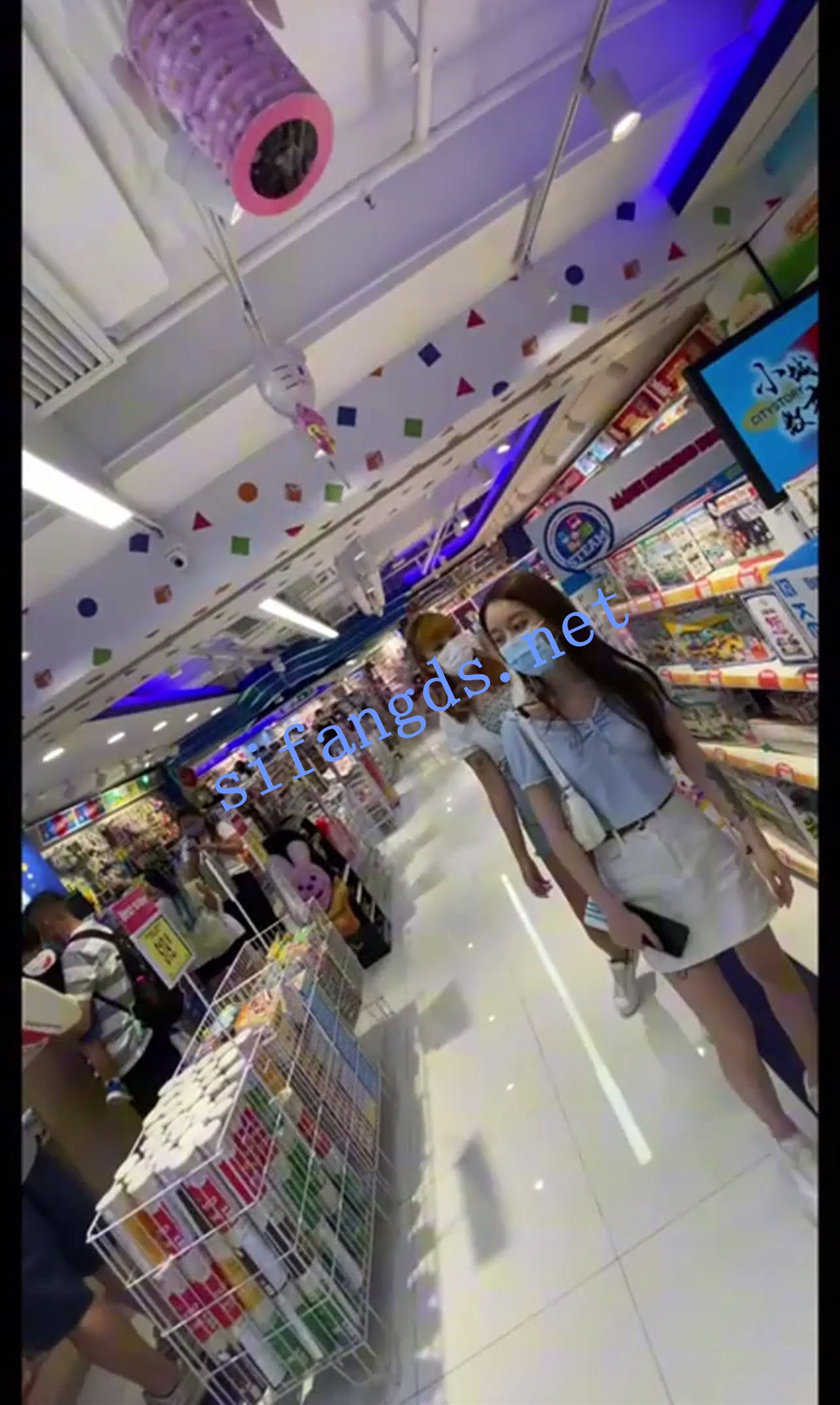 【1597系列CD】30-31地铁站CD长裙粉内+牛仔裙窄内勒出13缝