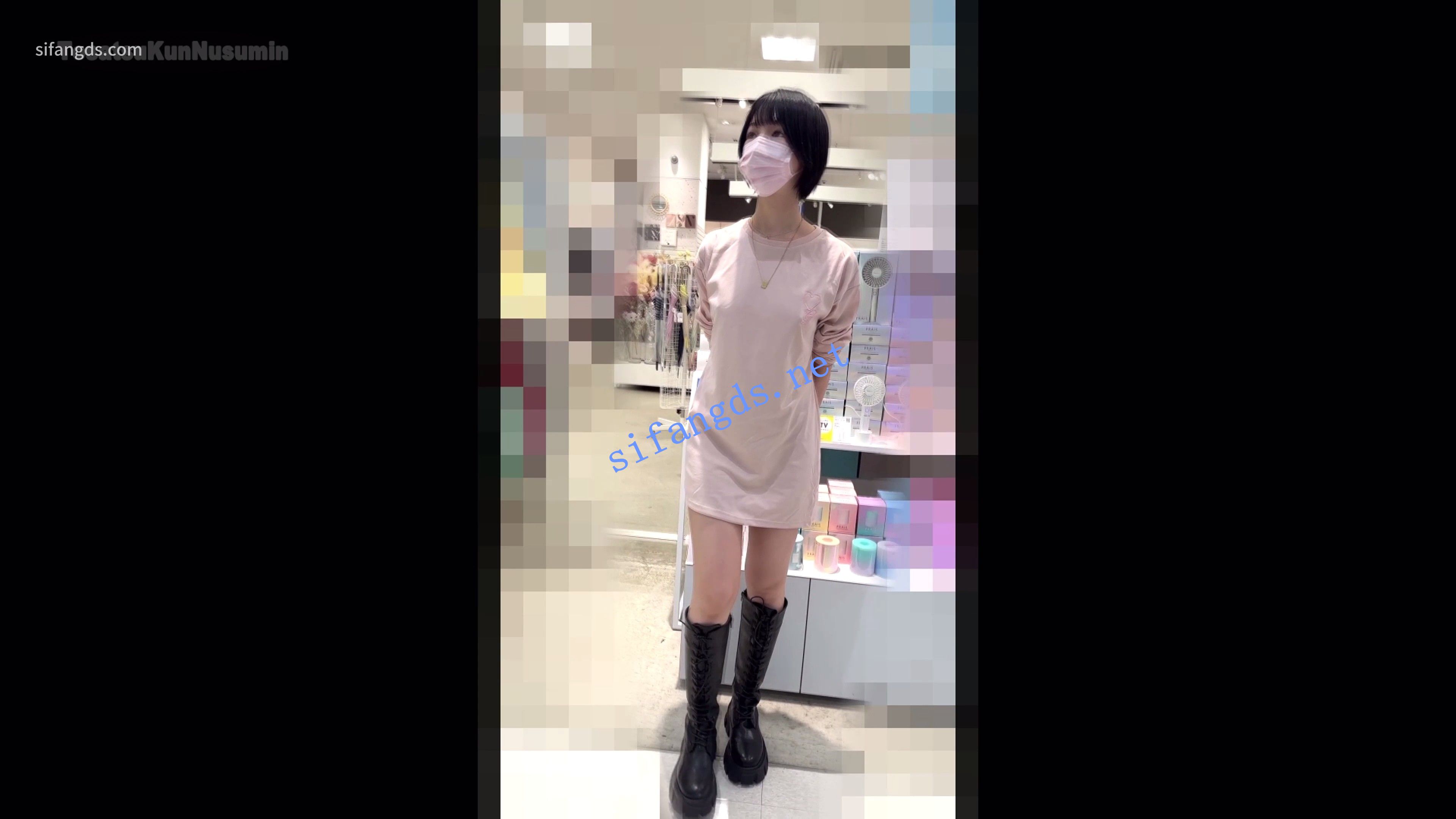 【日产精选】159没穿内衣的短发店员。蕾丝丁字露阴唇-小野猫福利