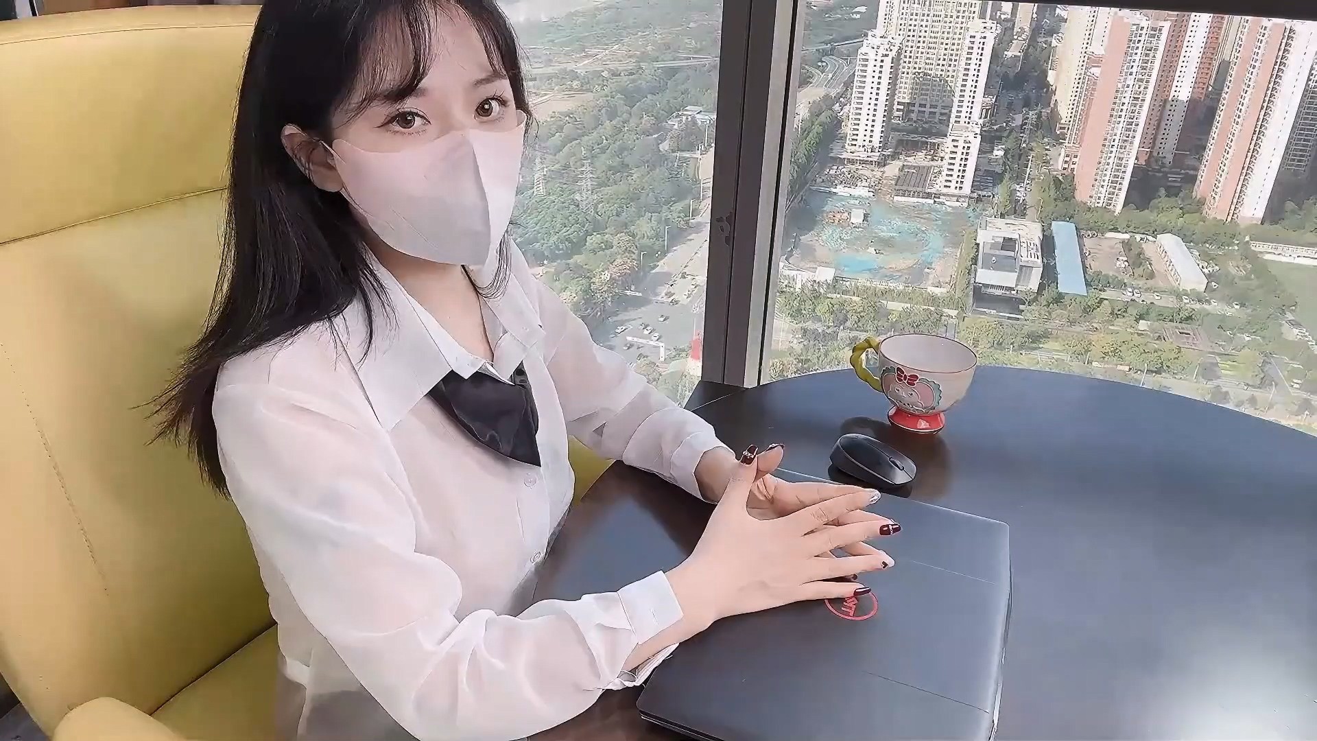 ⚡小仙女小姐姐⚡清纯女神〖樱空桃桃〗清纯秘书为升职加薪主动献身老板~落地窗前被爆操内射！又纯又欲 小闷骚型