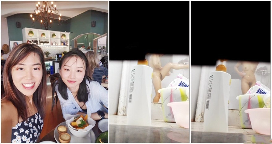 邪恶的房东门缝偷窥美女租客洗澡-福利岛