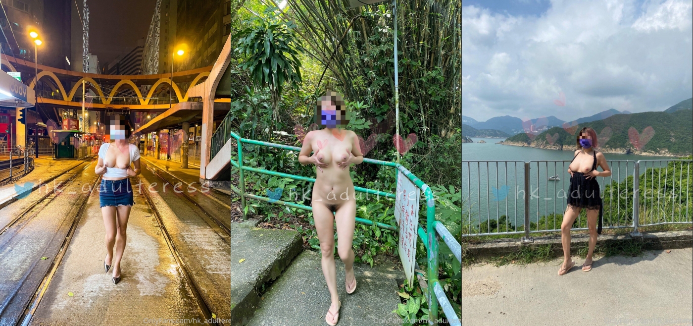 ⚡⚡11月炸裂流出，推特大波乳钉露出癖绿帽人妻【奸妇】订阅福利，户外露出约单身猛男3P无套内射