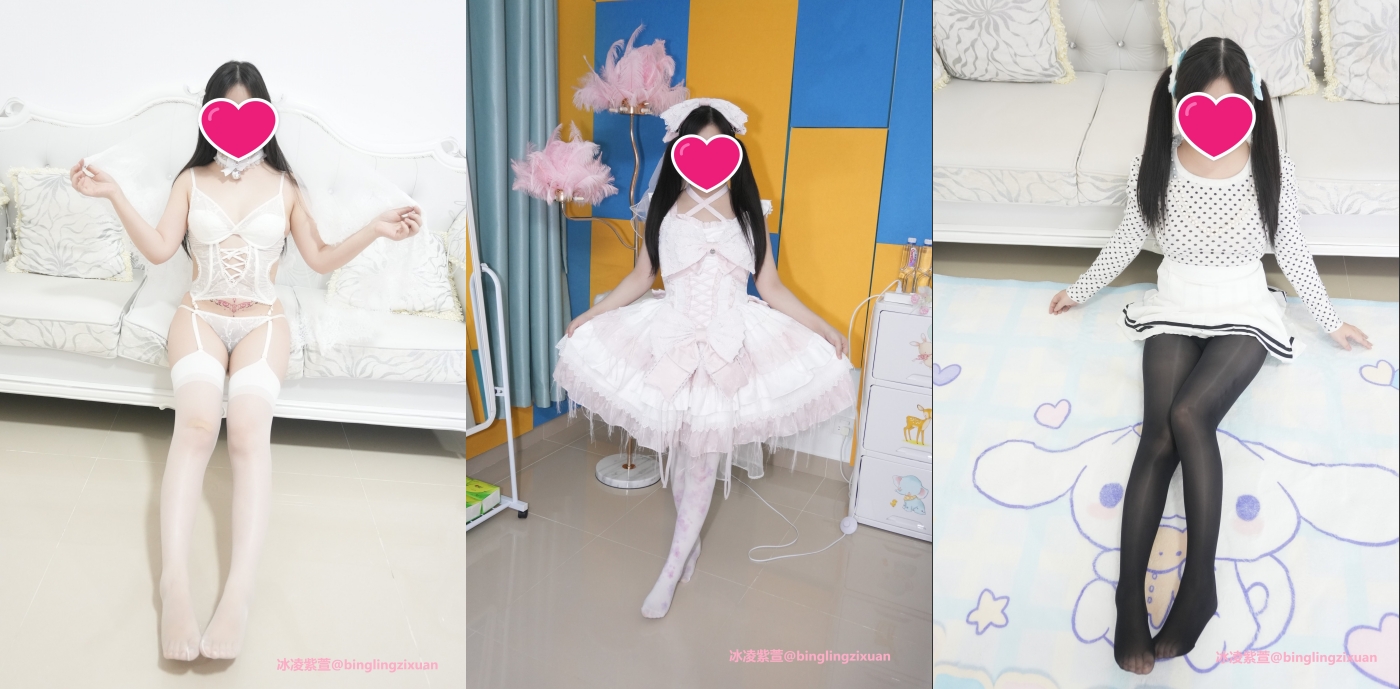 最新流出，天生萝莉体，超级媚黑COS美少女【冰凌紫萱】28G二番长视频福利③，被黑祖宗爆肏中出内射(3V)
