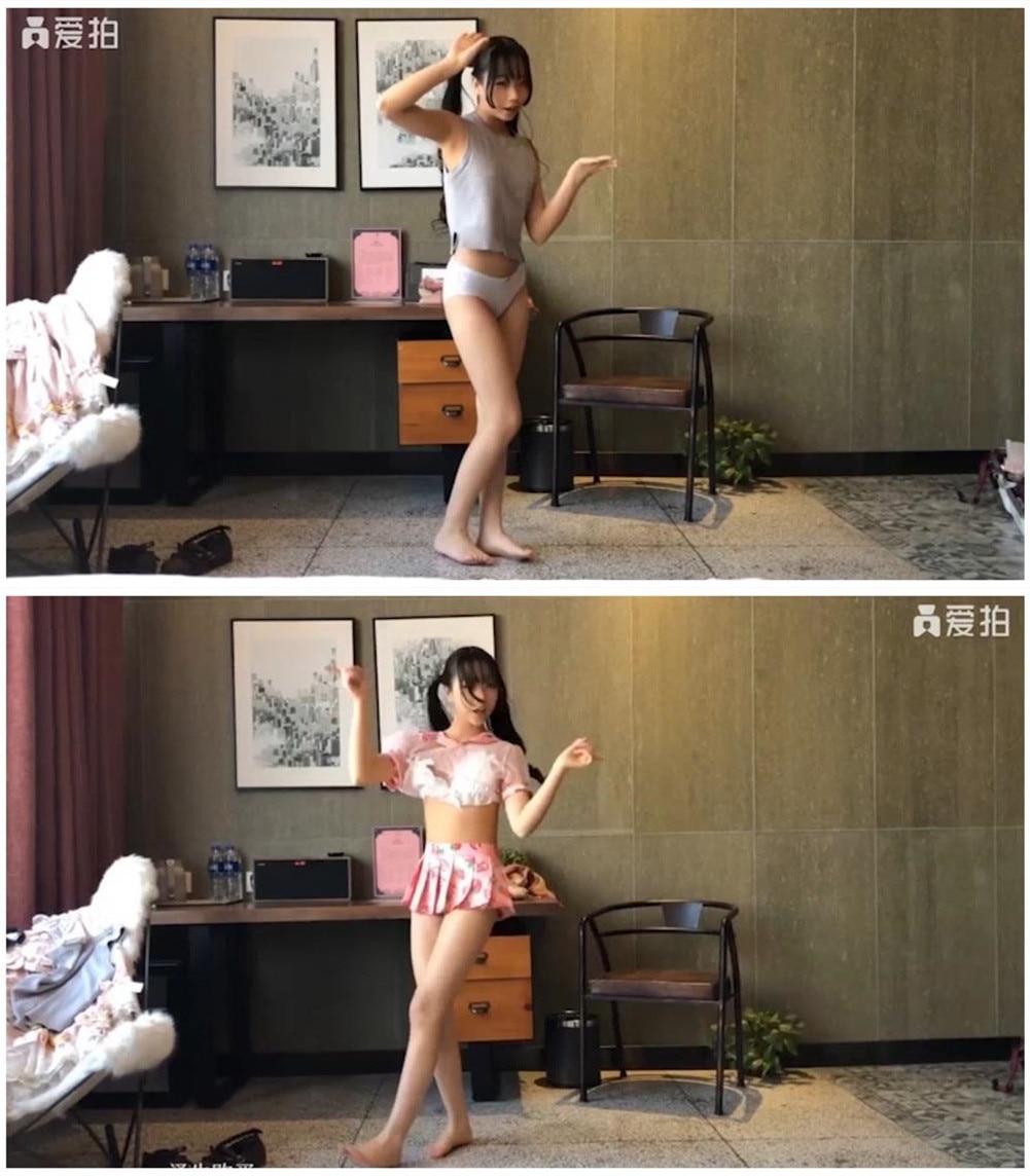 【自购福利】宅舞露出【酱果儿】最新视频——室内宅舞2曲+拉二胡+多套制服换装 23分