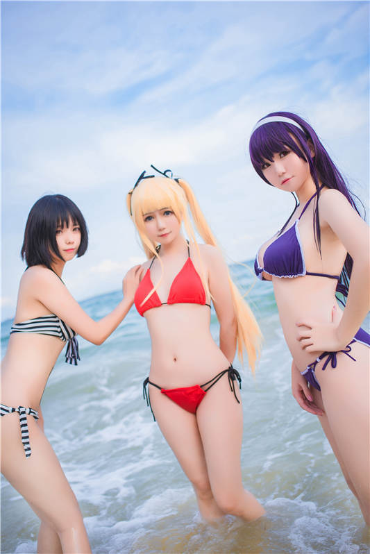 白金saki-9套COS合集[227P/1.35G]
