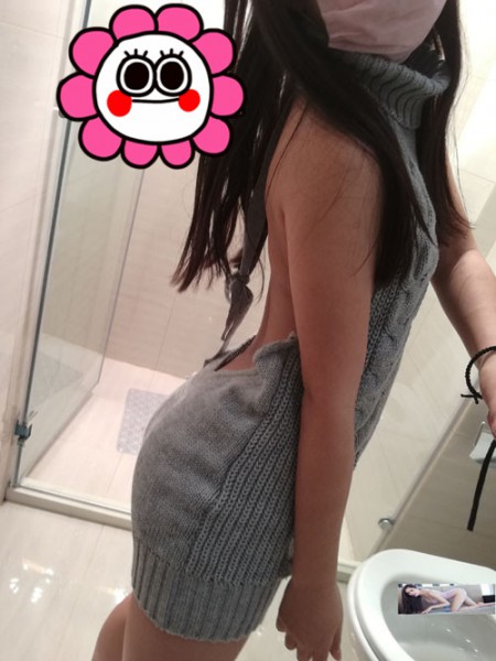 Ayanini紫藤妹福利视频图包资源之露背毛衣