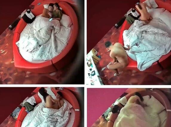 █ 独家360 █红圆床房过年6对男女17小时合集实录